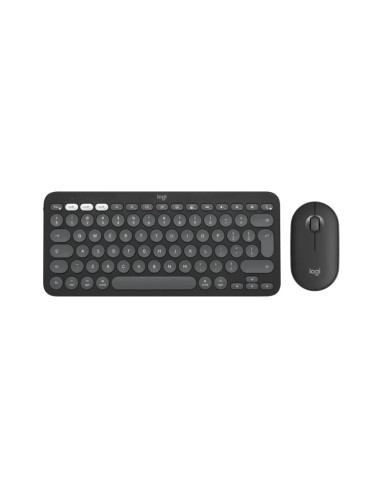 Bluetooth комплект клавиатура с мишка Logitech Pebble 2 Combo for Mac, TONAL Graphite, US INT'L, INTNL-973, MAC - 920-012244
