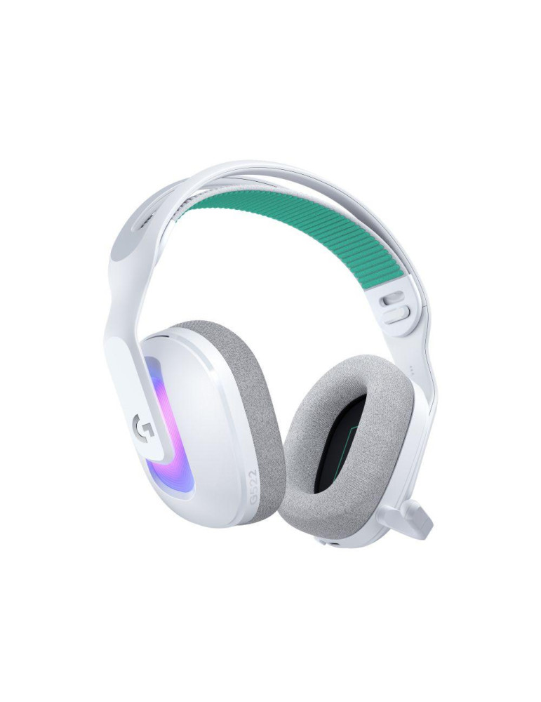 Безжични геймърски слушалки Logitech G522 Lightspeed Wireless RGB, Микрофон, Бели - 981-001550