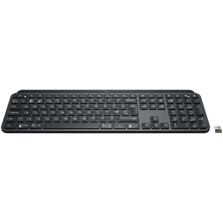 Bluetooth клавиатура Logitech MX Keys, Illuminated, Graphite, US INT'L - B2B - 920-010251