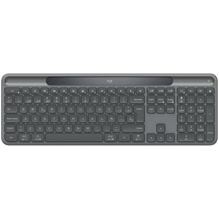 Bluetooth клавиатура Logitech Slim Solar  for Business, Graphite , US INT'L, 2.4GHZ/BT, INTNL-973,UNIV - 920-013779