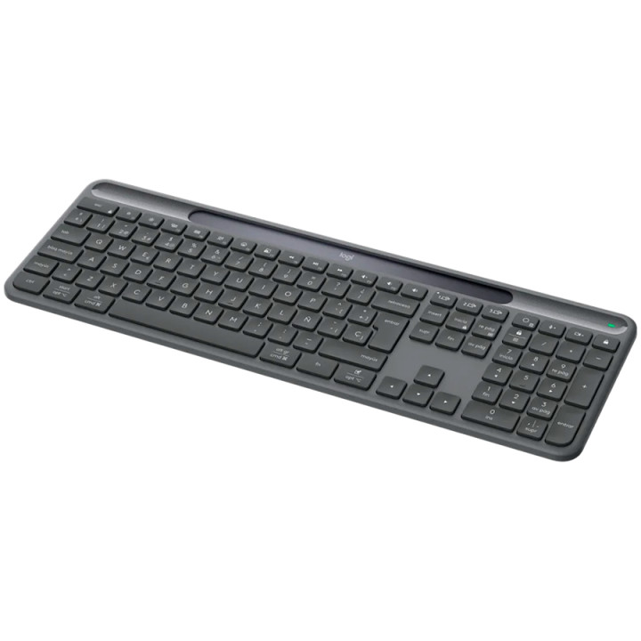 Bluetooth клавиатура Logitech Slim Solar  for Business, Graphite , US INT'L, 2.4GHZ/BT, INTNL-973,UNIV - 920-013779