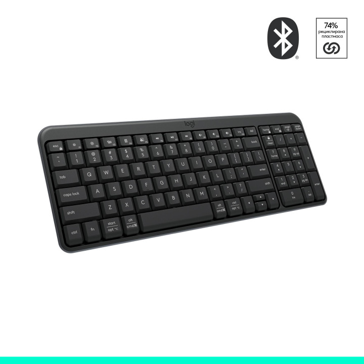 Безжична клавиатура Logitech K250 Graphite - Кирилизирана - 920-013451
