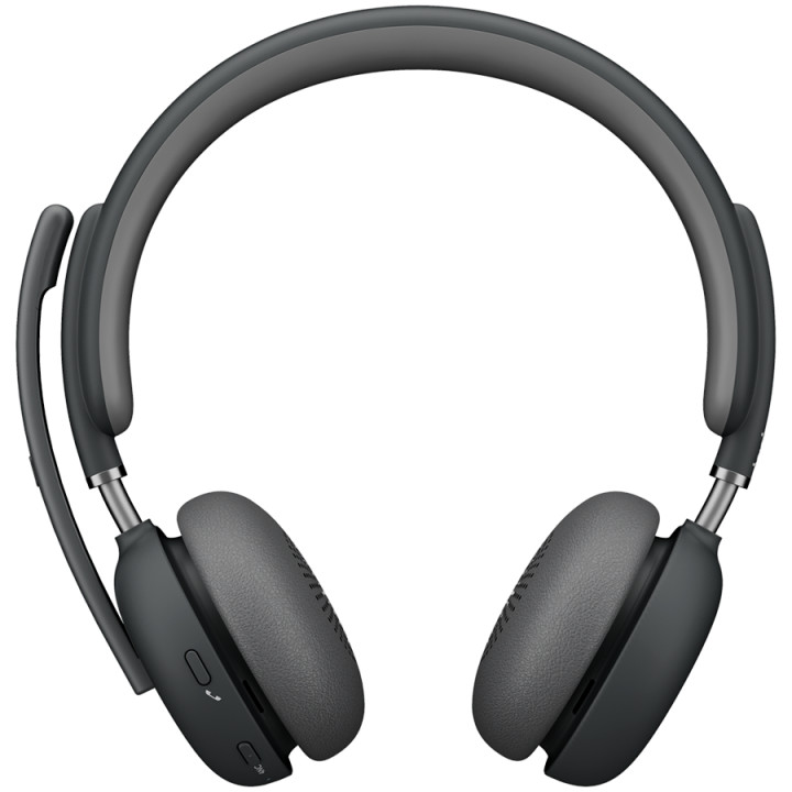 Bluetooth слушалки Logitech Zone Wireless 2 UC, Graphite, TEAMS, 2.4GHZ/BT, NO STAND - 981-001152