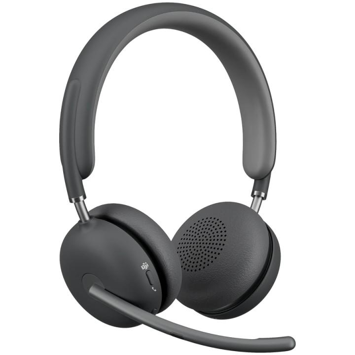 Bluetooth слушалки Logitech Zone Wireless 2 Headset Teams (native Bluetooth), Graphite, TEAMS, EMEA-914 - 981-001436