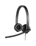 Слушалки Logitech H570e (Teams version) headset, BLACK, EMEA28-935, USB-A - 981-001430