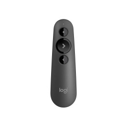 Bluetooth презентер Logitech R500s, Bluetooth/ 2.4 GHz Wireless, Черен - 910-005843