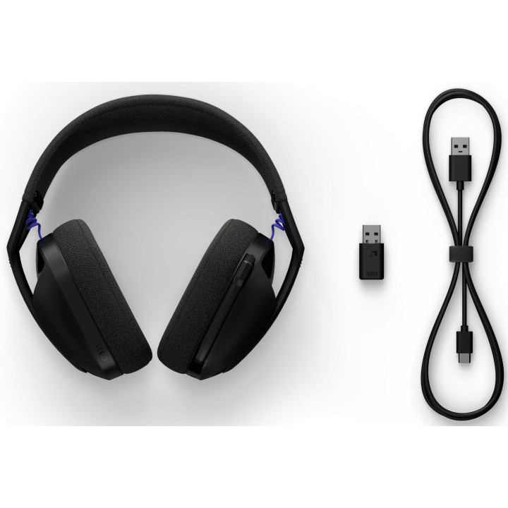 Безжични геймърски слушалки Logitech G321 Lightspeed, Микрофон, Черни - 981-001563