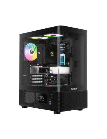 Геймърски компютър ION ATLAS E2с процесор AMD Ryzen 7 5700X, видео карта RX 9060 XT Challenger 8GB OC GDDR6, RAM 16GB(2x8GB) 3200MHz FURY Beast Black, SSD диск 1TB M.2 PCIe 4.0 NVMe