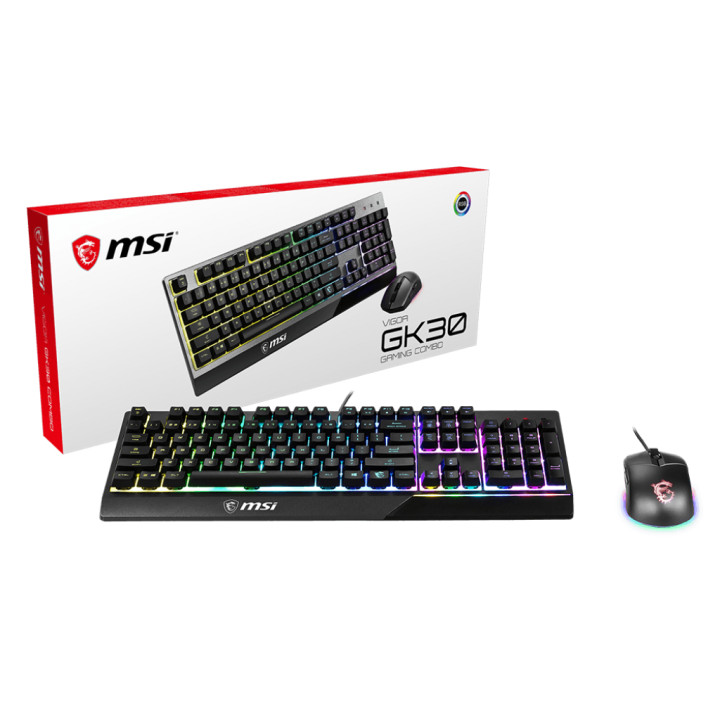 Геймърски комплект клавиатура и мишка MSI VIGOR GK30 COMBO US, US Layout - S11-04US274-CLA