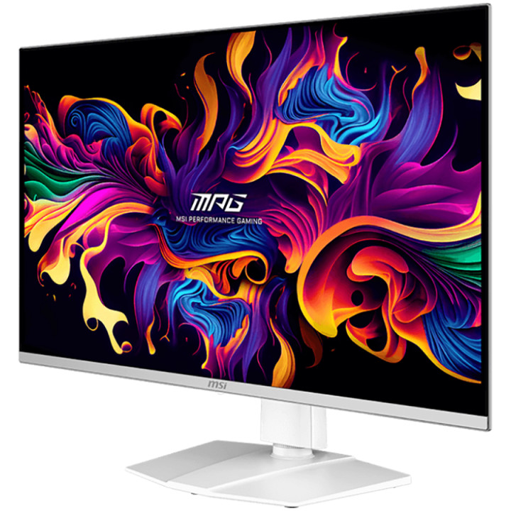 Монитор MSI MPG 321URXW QD-OLED, 31.5" 240Hz, UHD (3840x2160) 16:9, QD-OLED, 0.03ms, 250nits, 1500000:1, 178/178, G-Sync Compatible, Adjustable Stand, DP, 2x HDMI, Type-C, Headphone out, USB Hub, White - MPG_321URXW_QD-OLED