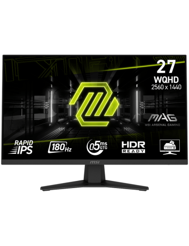 Монитор MSI MAG 274QF, 27" 180Hz, WQHD (2560x1440) 16:9, Rapid IPS Anti-glare, 0.5ms, 250nits, 1000:1, 178/178, AMD FreeSync, DP, 2x HDMI, Headphone out - MAG_274QF