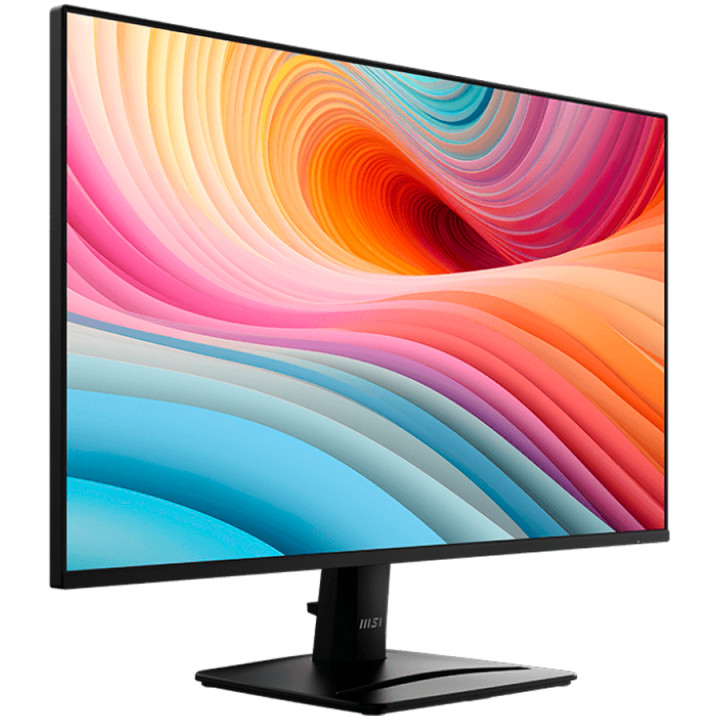 Монитор MSI PRO MP275 E2, 27" 120Hz, FHD (1920x1080) 16:9, IPS Anti-glare, 1ms/4ms, 300nits, 1500:1, 178/178, Adaptive-Sync, HDR Ready, Tilt, Speakers, DP, HDMI, D-Sub - PRO_MP275_E2