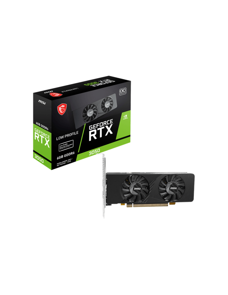 Видео карта MSI NVidia GeForce RTX 3050 LP E 6G OC, 96b - 912-V812-213