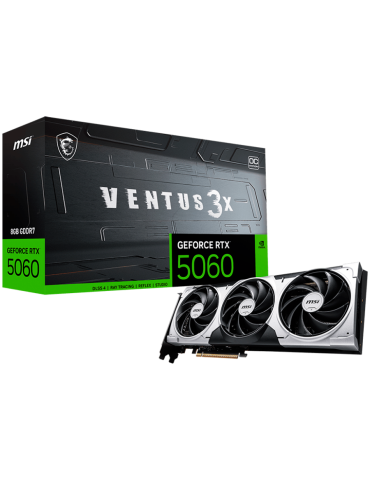 Видео карта MSI NVidia GeForce RTX 5060 8G VENTUS 3X OC, 8GB GDDR7, 128bit
