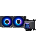 Водно охлаждане за процесор MSI MAG CORELIQUID A15 240, 2x120mm Pre-installed ARGB Daisy Chain Fans, Adjustable Offset Kit, Replacable Top Cover, Copper Base Intel LGA 1700/1851, AMD AM5/AM4