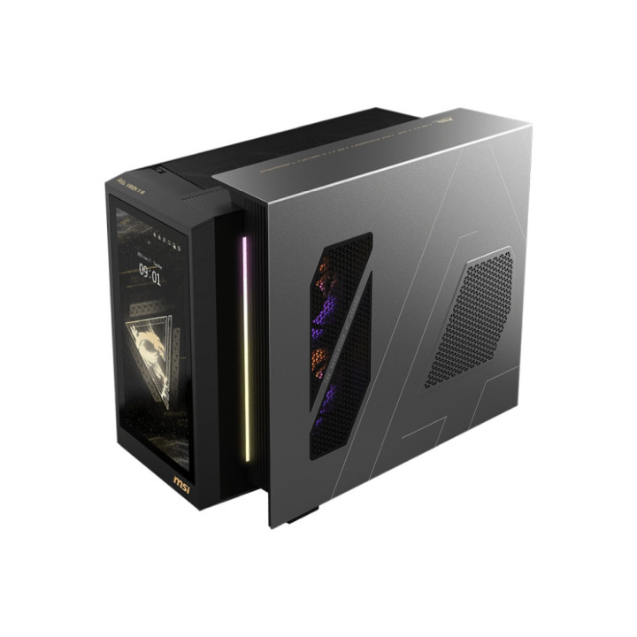 Геймърски компютър MSI MEG Vision X AI 2NVZ9-207EU, Intel Core Ultra 9 285K, GeForce RTX 5090 32G VENTUS 3X GDDR7, 64GB(2x32GB 5600Mhz), 2TB M2, 1200W 80 Plus Gold PSU, 13" FHD Touch, MSI Project Zero, Win 11 Home - 9S6-B921111-231