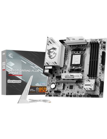 Дънна платка MSI B850M GAMING PLUS WIFI6E, mATX, AM5, 4x DDR5, 2.5G LAN, WIFI, BT