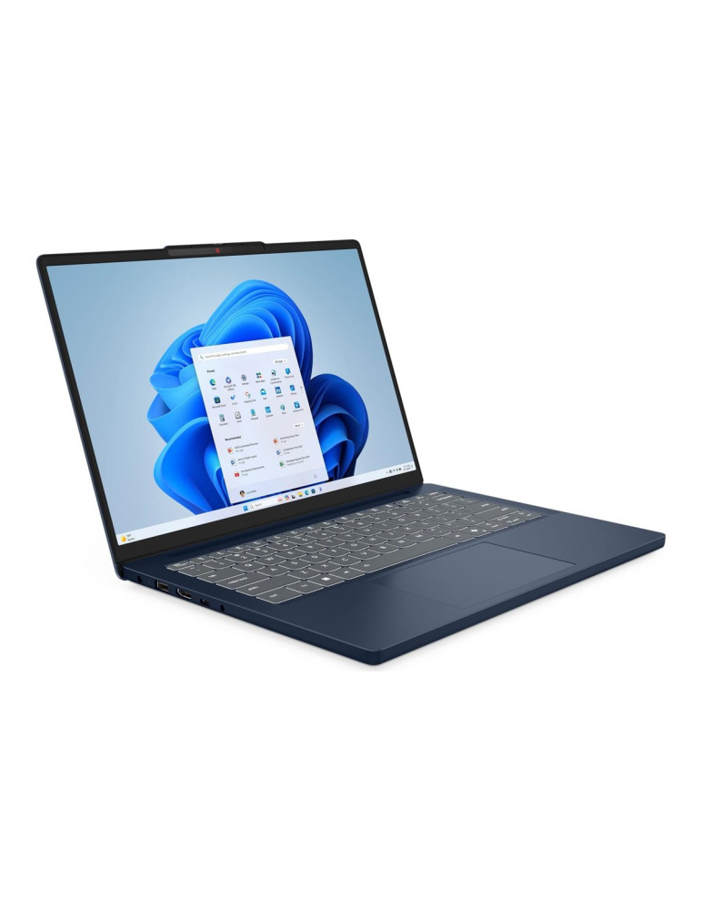 Лаптоп Lenovo IdeaPad Slim 3, AMD Ryzen 5 7535HS, 14" WUXGA (1920x1200) IPS, 16GB RAM, 512GB SSD, NO OS - 83K60047BM