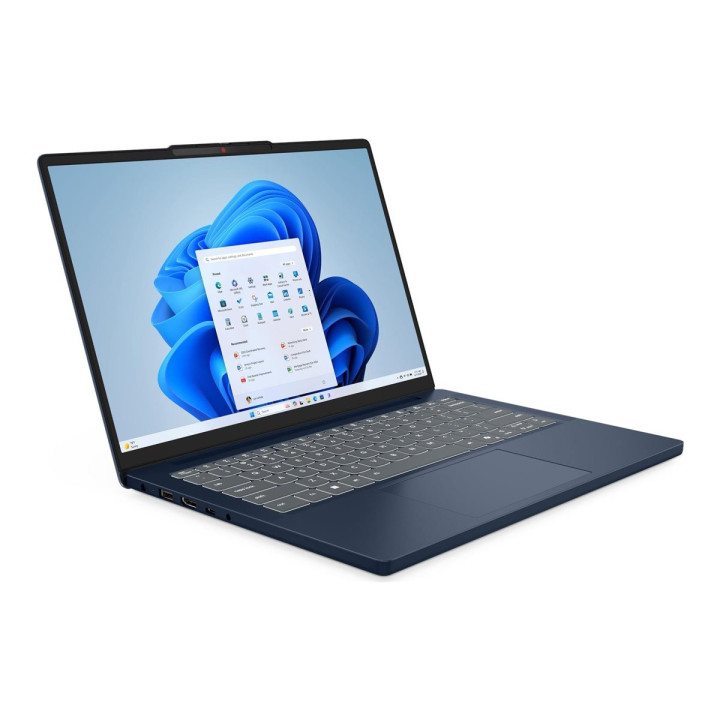 Лаптоп Lenovo IdeaPad Slim 3, AMD Ryzen 5 7535HS, 14" WUXGA (1920x1200) IPS, 16GB RAM, 512GB SSD, NO OS - 83K60047BM