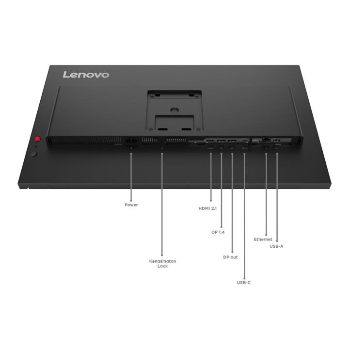 Монитор Lenovo ThinkVision T27QD-40 27" IPS, 16:9, 2560x1440, 120Hz, 350cd/m2, 1500:1, 4ms, 1xHDMI 2.1, 1xDP 1.4, 1xDP Out, USB HUB, 1xRJ45 - 64AAGAT2EU