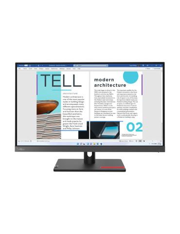 Монитор Lenovo S25e-30 24.5" VA FHD, 16:9, 75Hz, 250cd/m2, 4ms, HDMI, VGA - 63E0KAT4EU