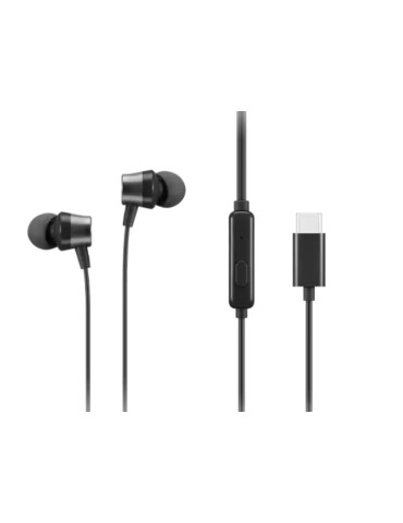 Слушалки Lenovo USB-C Wired In-Ear Headphones - 4XD1J77351