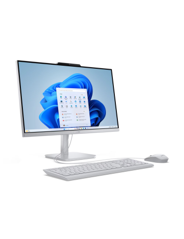 All in One компютър Lenovo AIO 24 A100, Intel Core i3-N305 3.8GHz, 23.8" (60.45cm) Full HD IPS Display, (HDMI), 16GB DDR4 RAM, 512GB SSD, 2x USB 3.2 Gen 1 Type-A, No OS - F0J6003MRI
