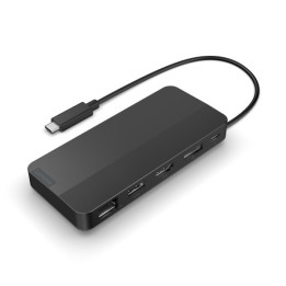 Докинг станция Lenovo USB-C Dual Display Travel Dock (w/ adapter) - 40B90100EU