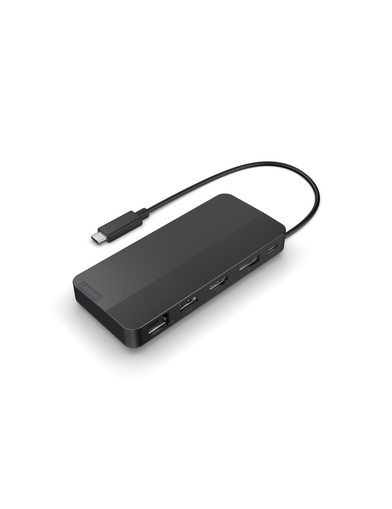 Докинг станция Lenovo USB-C Dual Display Travel Dock (w/ adapter) - 40B90100EU