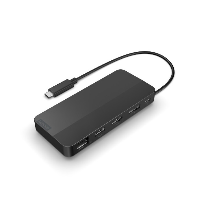 Докинг станция Lenovo USB-C Dual Display Travel Dock (w/ adapter) - 40B90100EU