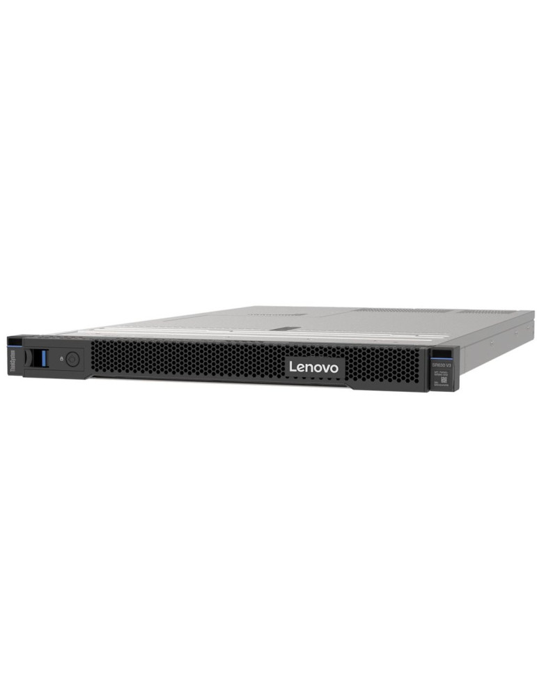 Сървър Lenovo ThinkSystem SR630 V3 Intel Xeon Silver 4510 12C 2.4GHz, 32GB DDR5 4800MHz, 940-8i 4GB, 2x750W - 7D73U5AS00