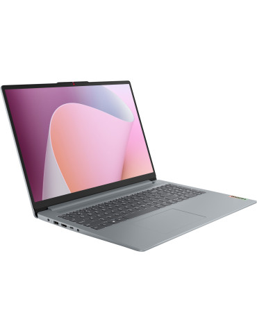 Лаптоп Lenovo IdeaPad Slim 3, AMD Ryzen 5 7520U, 15.6" FHD (1920x1080) IPS, 16GB RAM, 512GB SSD, NO OS - 82XQ00TWBM