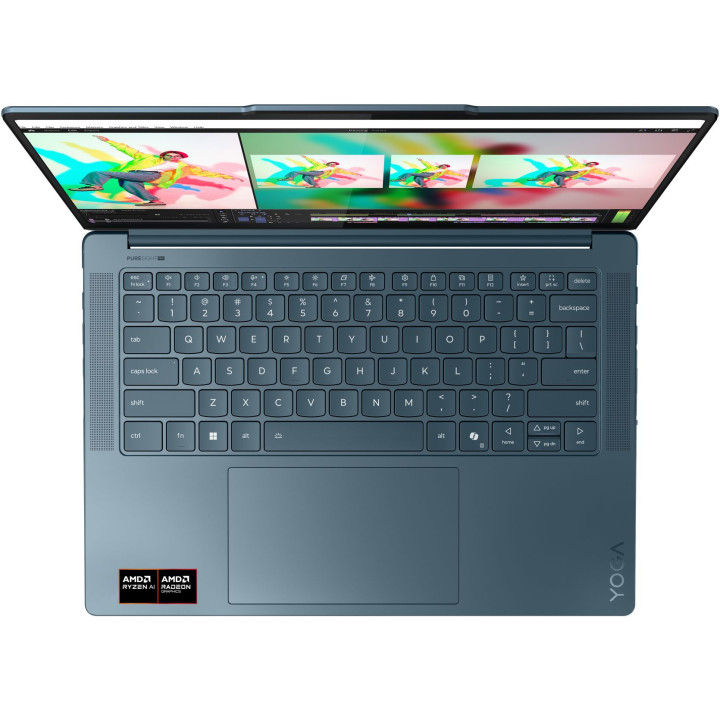 Лаптоп Lenovo Yoga Pro 7, AMD Ryzen AI 7 350, 14.5" WUXGA (1920x1200) OLED, 32GB RAM, 1TB SSD, Windows 11 - 83KG000RBM