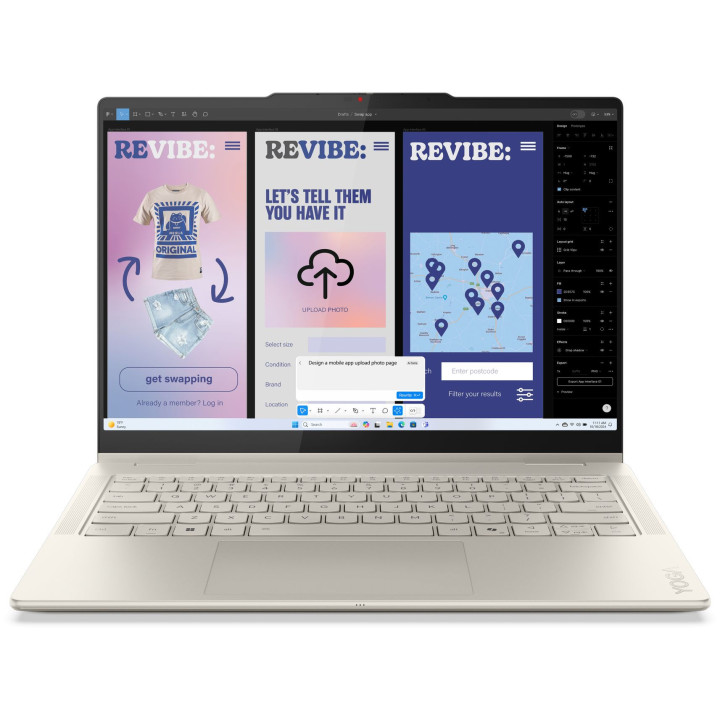 Лаптоп Lenovo Yoga 7 2-in-1, Intel Core Ultra 5 226V, 14" WUXGA (1920x1200) 120Hz OLED, 16GB RAM, 1TB SSD, Windows 11 - 83JQ001LBM