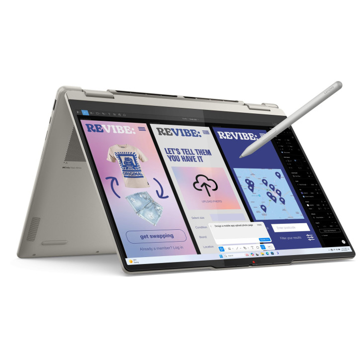Лаптоп Lenovo Yoga 7 2-in-1, Intel Core Ultra 5 226V, 14" WUXGA (1920x1200) 120Hz OLED, 16GB RAM, 1TB SSD, Windows 11 - 83JQ001LBM