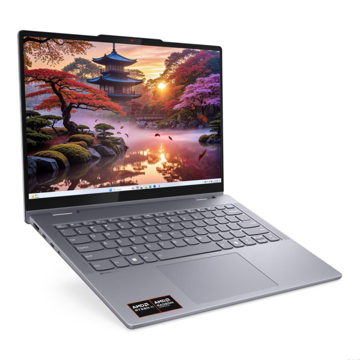 Лаптоп Lenovo IdeaPad 5 2-in-1, AMD Ryzen AI 5 340, 14" WUXGA (1920x1200) IPS, 16GB RAM, 512GB SSD, Windows 11 - 83KT001ABM