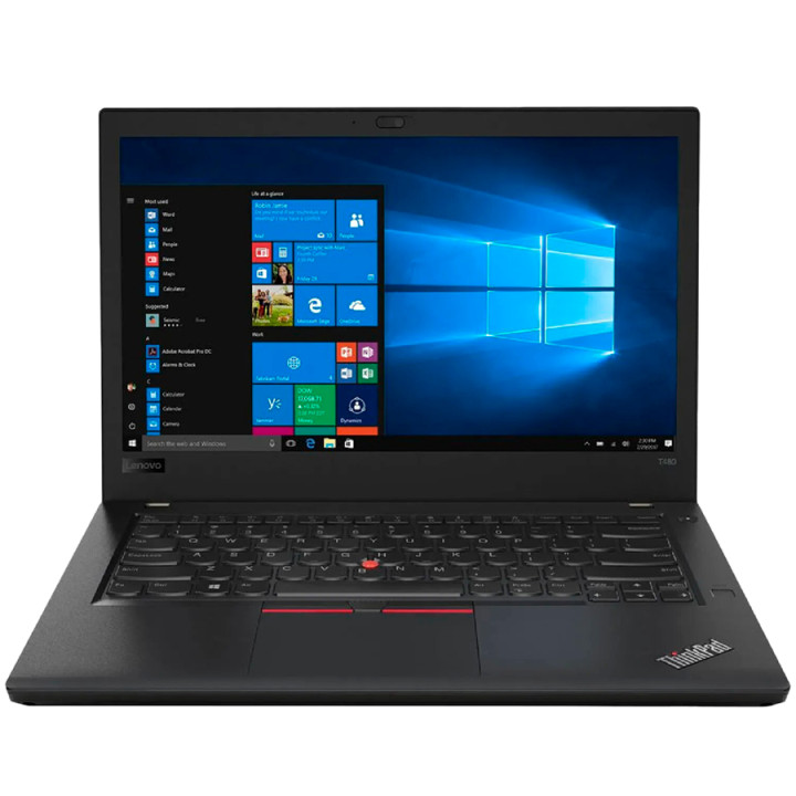 Реновиран лаптоп Lenovo ThinkPad T480 I5-8350U CPU 1.70GHz, 14" (1920 x 1080), 8GB RAM, 256GB NVMe SSD, Windows 11 Pro, US KBD, 1 година гаранция, 6 месеца гаранция за батерия - MB0068US