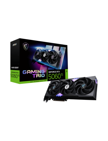 Видео карта MSI NVidia GeForce RTX 5060 Ti 16G GAMING TRIO OC, 16GB GDDR7, 128bit