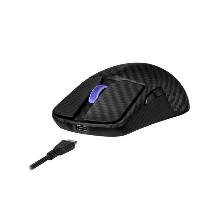 Геймърска безжична мишка Asus ROG Harpe Ace Extreme, Черна - 90MP03U0-BMUA00