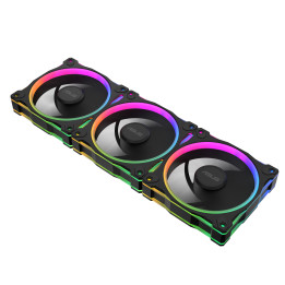 Комплект вентилатори 3в1 Asus PRIME MR120 ARGB Reverse Black Edition - 90DA00L0-B09020