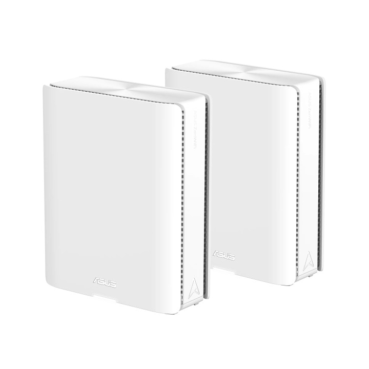 Безжична AiMesh система Asus ZenWiFi BQ16, BE25000 Quad Band WiFi 7, 2 броя - 90IG08K0-MO3N2V