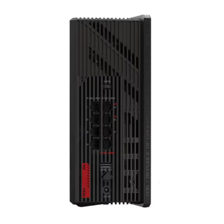 Безжичен рутер Asus Gaming Wireless Router ROG Strix GS-BE18000, Tri-Band, 320MHz bandwidth & 4096-QAM, Quad-Core 2.6GHz CPU, 256MB/2GB Flash/RAM, 8 x 2.5G port, AiMesh - 90IG09Y0-MO9C00