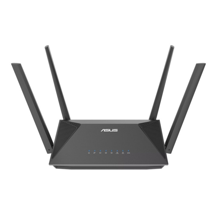 Безжичен рутер Asus Wireless Router RT-AX52 Pro, AX3000, Dual-Band, Dual-Core 1.3GHz CPU, 128MB/256MB Flash/RAM, Gigabit, AiProtection Classic, Traditional QoS, VPN, IPTV, OFDMA, Beamforming, AiMesh - 90IG08T0-MO3H10