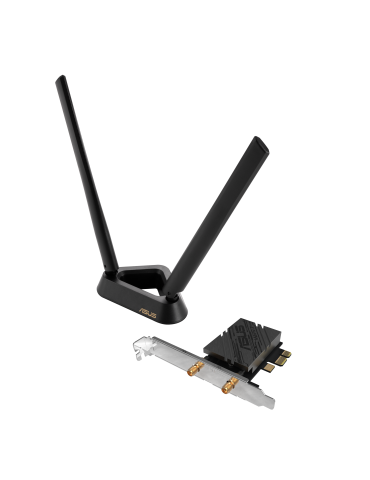 Безжичен адаптер Asus PCE-BE92BT WiFi 7 PCI-e две външни антени и Bluetooth 5.4 - 90IG08U0-MO0B00