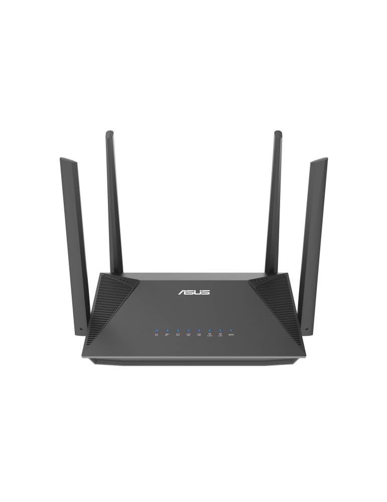 Безжичен рутер Asus RT-AX52 AX1800 Dual Band WiFi 6 (802.11ax), AiMesh Compatible, Buil-in VPN - 90IG08T0-MO3H00