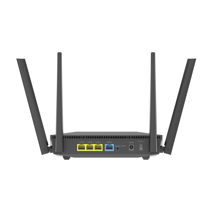 Безжичен рутер Asus RT-AX52 AX1800 Dual Band WiFi 6 (802.11ax), AiMesh Compatible, Buil-in VPN - 90IG08T0-MO3H00