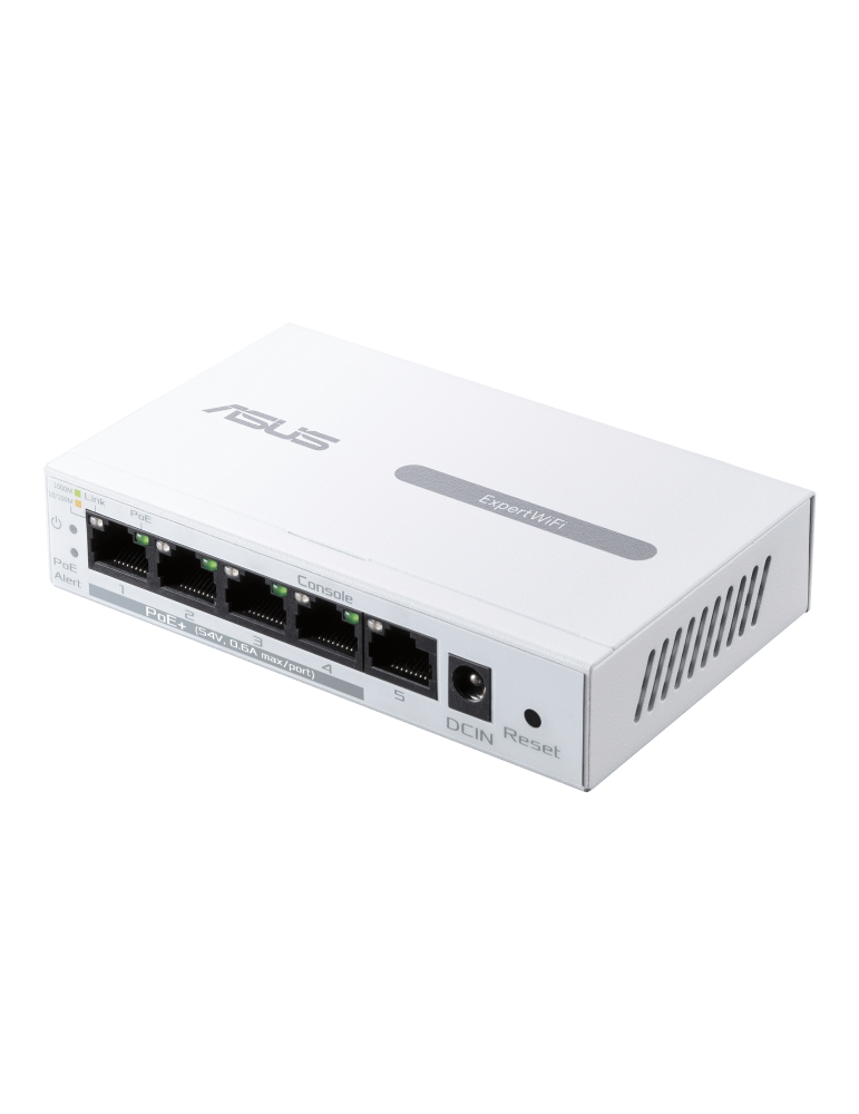 Суич Asus ExpertWiFi EBP15 5-Port GbE, 4 PoE  Ports 5 x 10/100/1000Mbps ports - 90IG08D0-MO3B00
