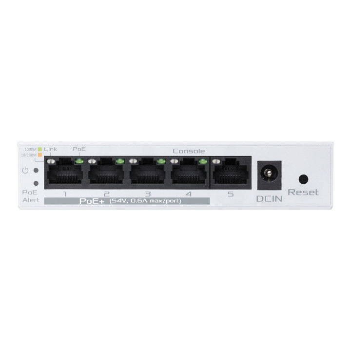 Суич Asus ExpertWiFi EBP15 5-Port GbE, 4 PoE  Ports 5 x 10/100/1000Mbps ports - 90IG08D0-MO3B00