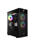 Геймърски компютър ION AURA GC5 ELITE ARGB Black, с процесор AMD Ryzen 5 7600X, AMD Radeon RX 9060 XT GAMING OC 16GB DUAL, RAM 32GB(2x16GB) DDR5 5600MHz DDR5 FURY Beast и SSD диск 1TB Nvme, WiFi