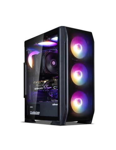 Геймърски компютър ION N7 PLUS, ATX, 7бр. FANs, BLACK с процесор AMD Ryzen 5 7600X, видео карта Radeon RX 9060 XT GAMING OC 8GB DUAL, RAM памет Kingston 32GB(2x16GB) DDR5 5600MHz DDR5 и SSD диск 1TB SSD Gen 4